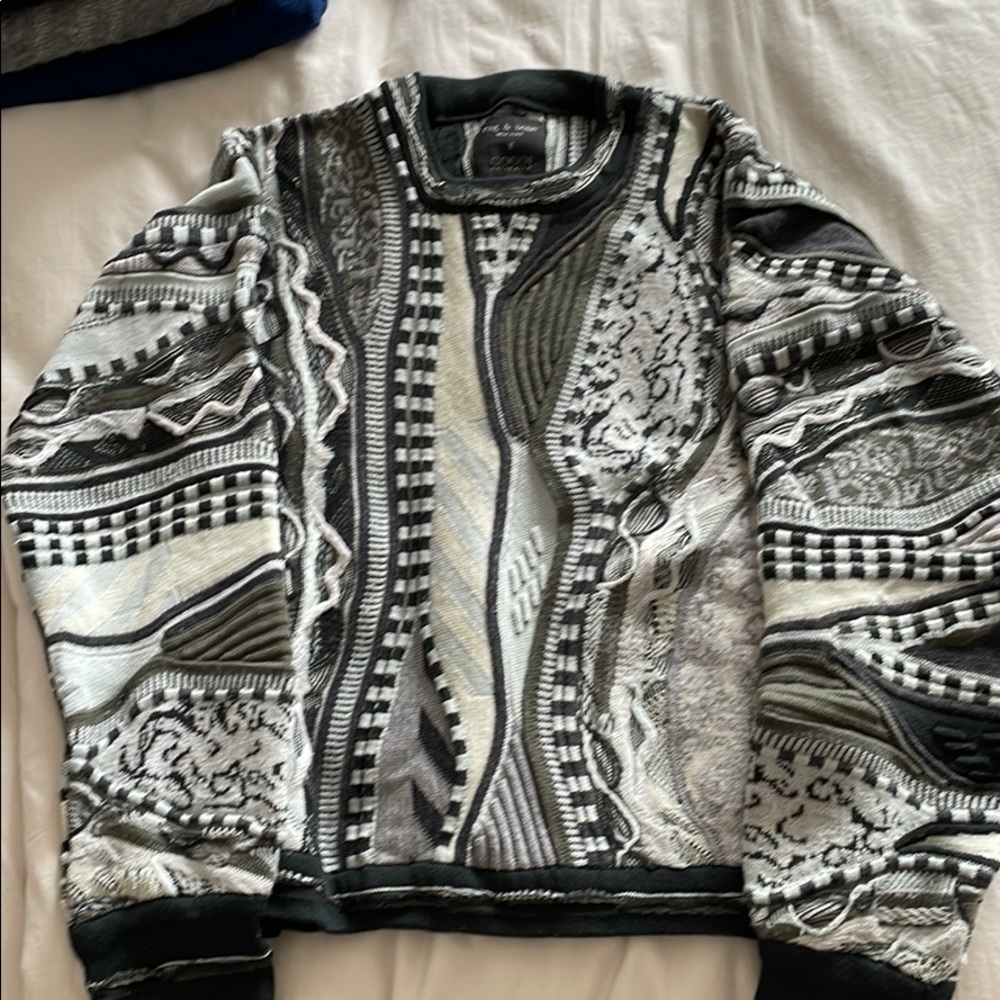 Limited edition Rag and Bone X Coogi sweater